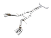 AWE Track Edition Cat-back Exhaust for Gen6 Camaro SS / ZL1/ LT1 - Non-Resonated - Chrome Silver Tips (Quad Outlet) - Primary